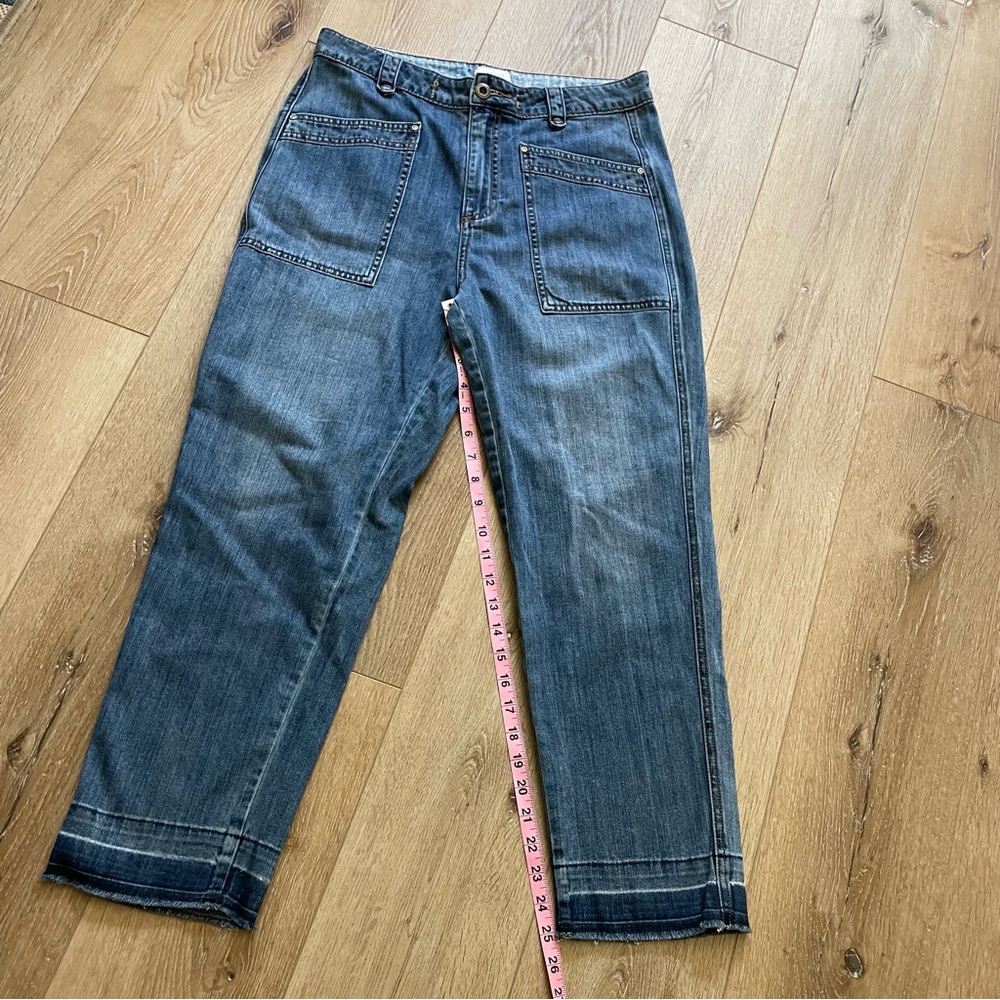 Sundance Women’s Blue Front Pocket Crop Jeans Size 4 Denim - Picture 7 of 8